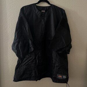 Easton Black 1/4 Sleeve 1/2 Button Windbreaker
